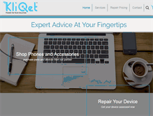 Tablet Screenshot of kliqet.com